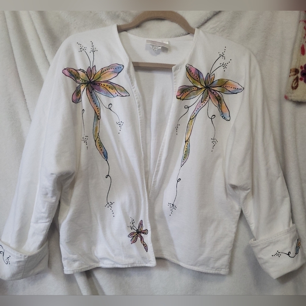 Goddess Wear By Karen Sunshine Cotton Dragonfly Jacket Fairycore